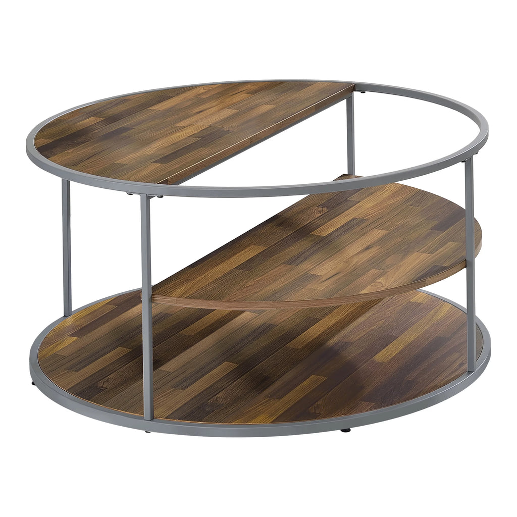 2-Piece Gray Coffee Table Set D477