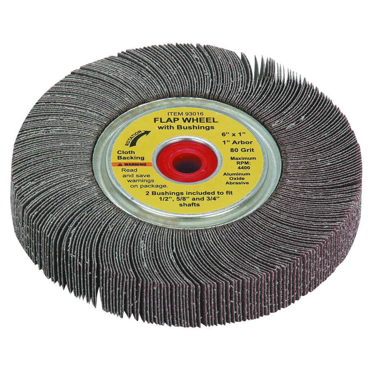 6 in. 80 Grit Flap Sanding Wheel E1036