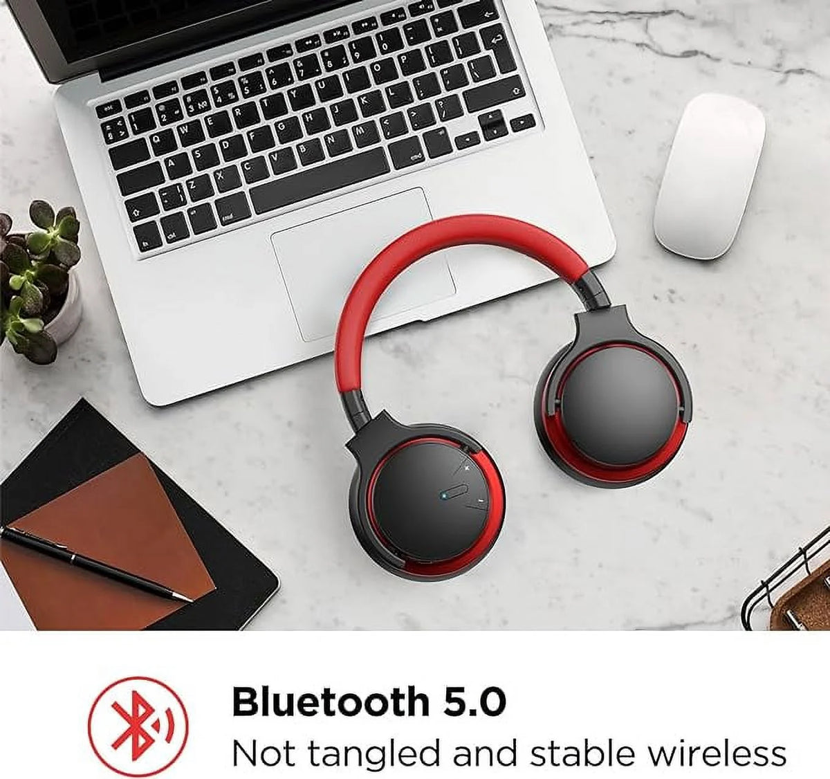 Open Box Active Noise Cancelling Over Ear Bluetooth Headphones I2655