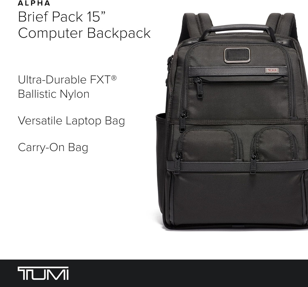 Black Ballistic Nylon Laptop Backpack T806149