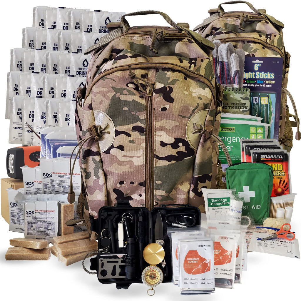 Camo 5 Person Emergency Survival Backpack A462547