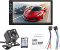 7 Inch Double Din Bluetooth Car Stereo Receiver with Rear View Camera K420957
