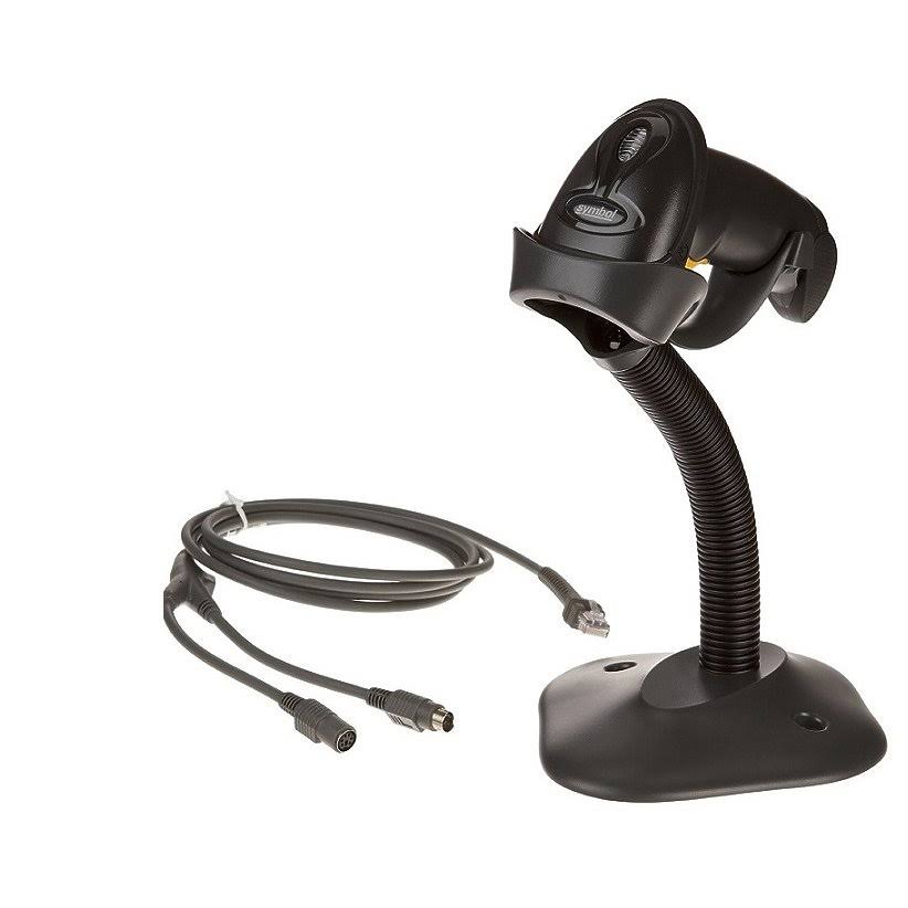 Black Barcode Scanner with Stand O7318