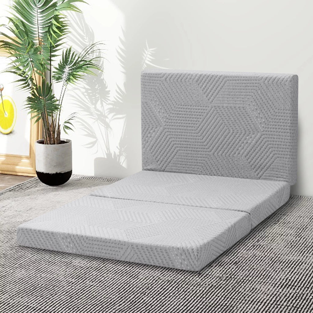 4 Inch Tri Folding Memory Foam Mattress F944