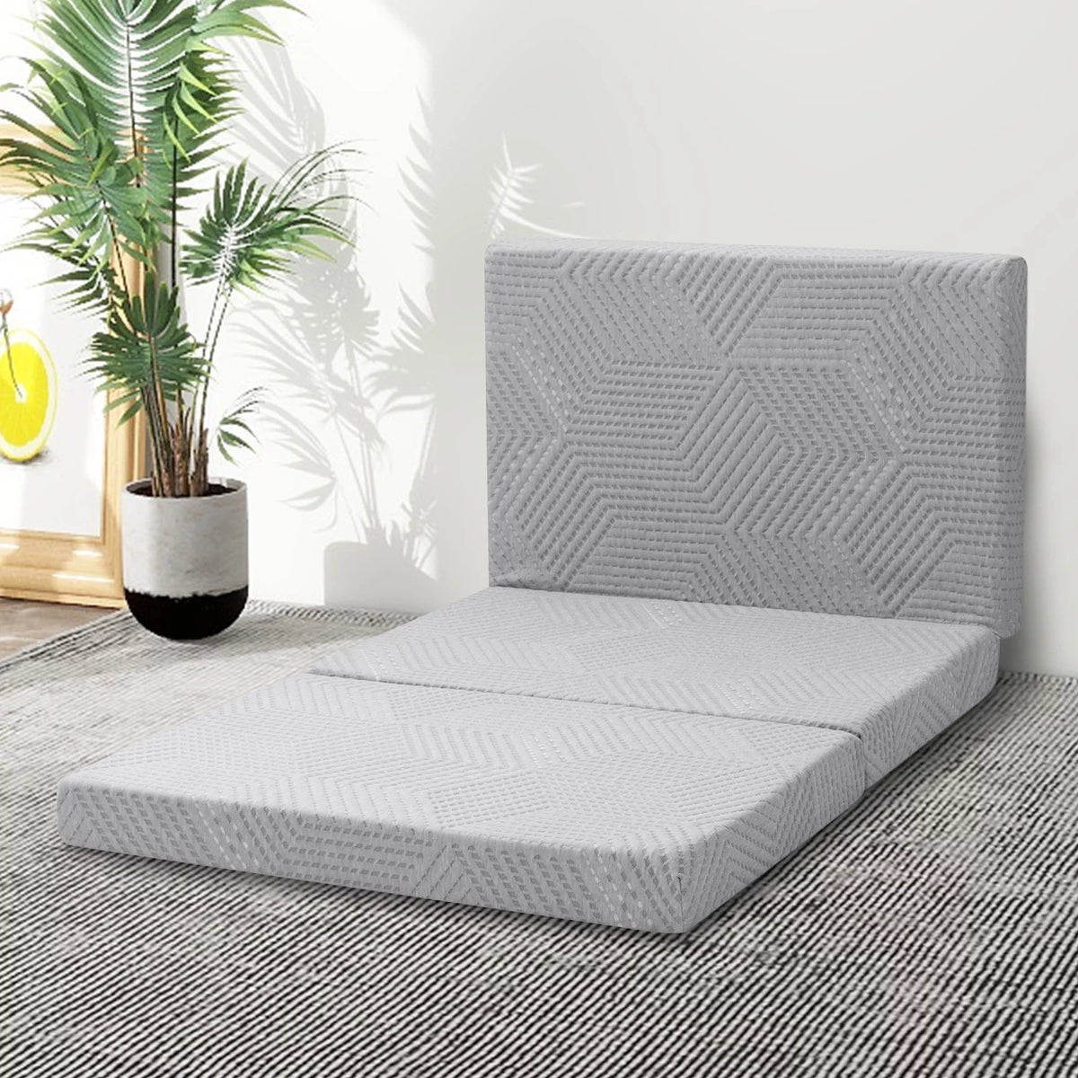 4 Inch Tri Folding Memory Foam Mattress F944