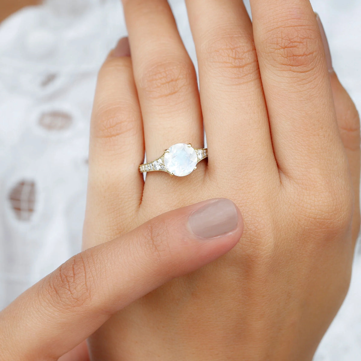 14K Yellow Gold Solitaire Ring with Diamond G1905