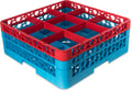 Red Divided Glass Rack J741