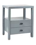 Grey Acacia Wood Square Accent Table H13330