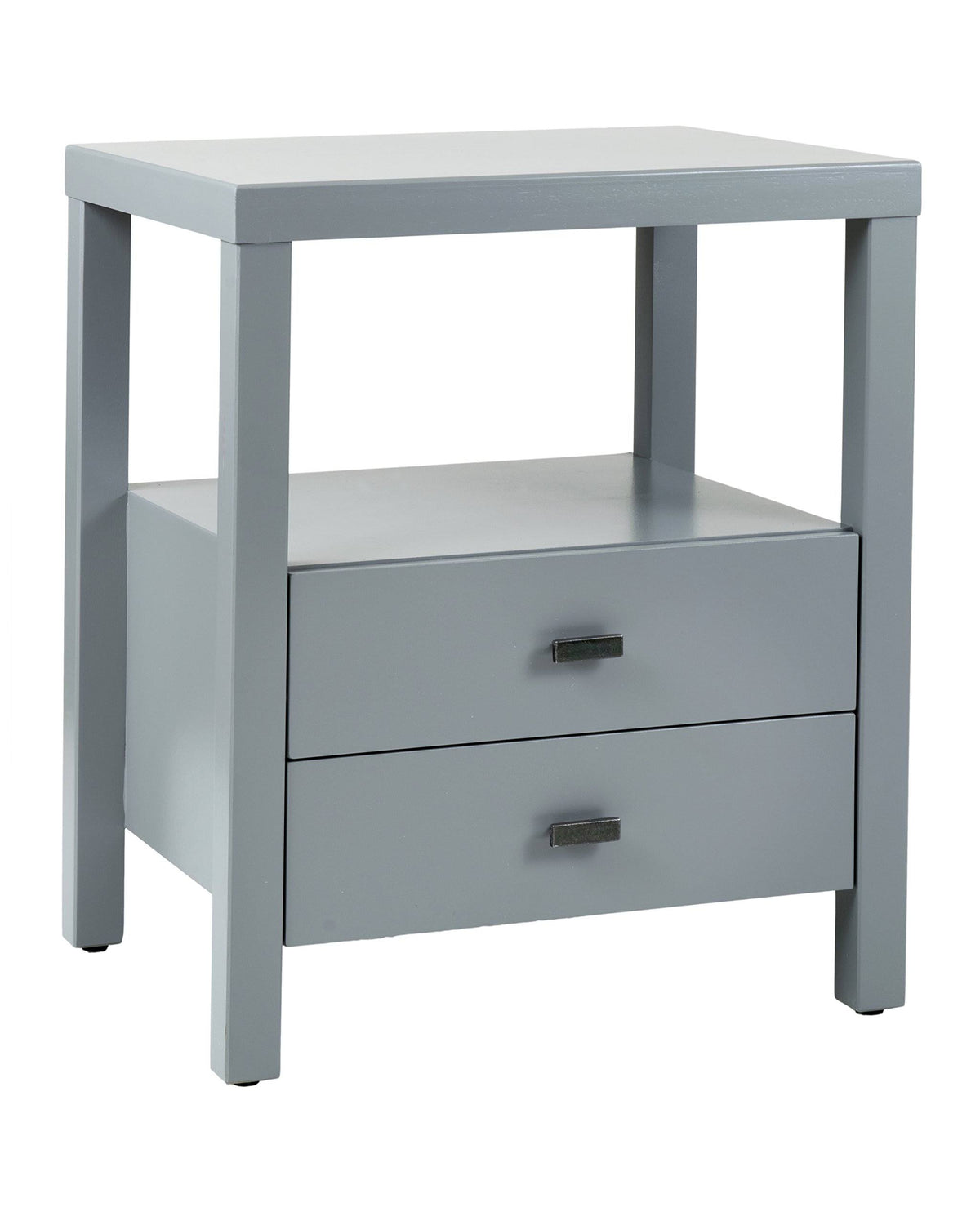 Grey Acacia Wood Square Accent Table H13330