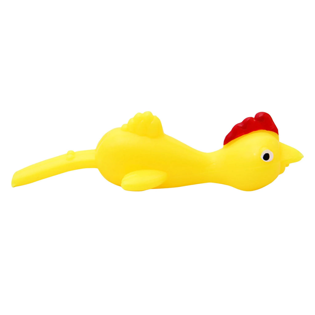 16 PCS Rubber Chicken Flying Toy O546