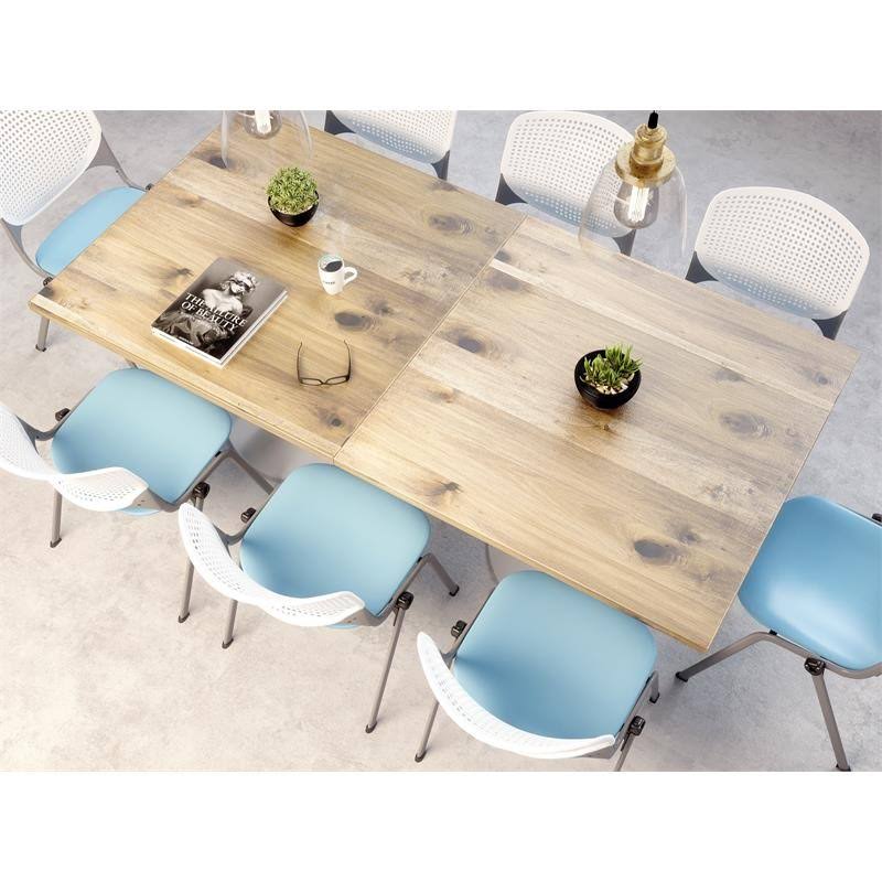 30 inch Square Top Table, Espresso, Round Black Base U5881