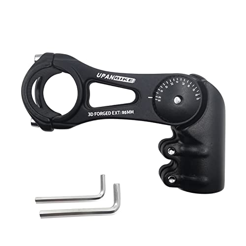 130 Degree Adjustable Bicycle Stem 75mm 90mm 130mm Handlebar Stem Riser for 31.8mm Handlebars W739