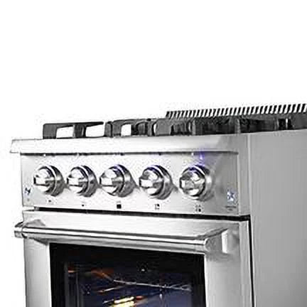 30 inch 4.2 cu. ft. Freestanding 4 Burners Blue Porcelain Oven Interior Gas Range F5101
