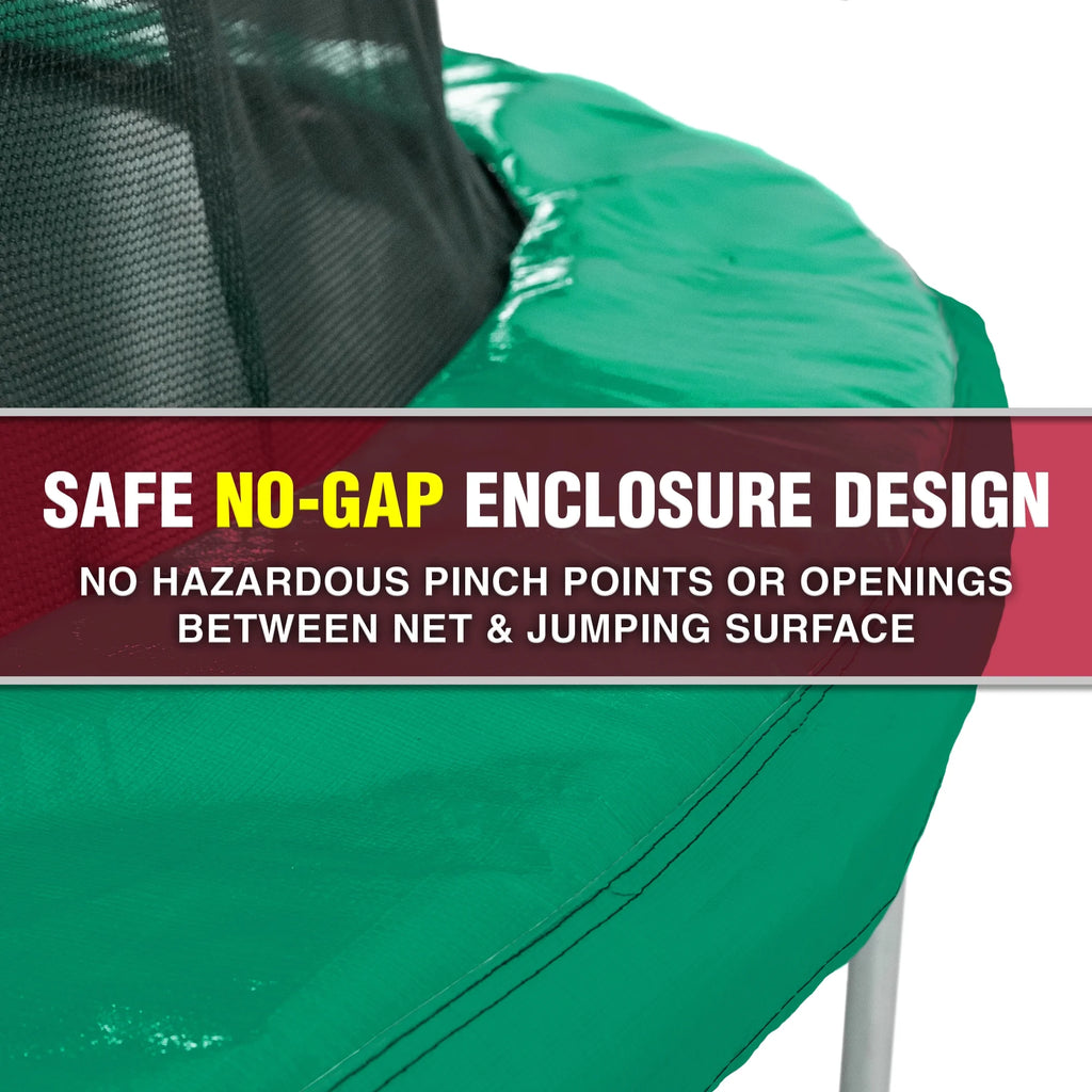 12' Trampoline with Safety Enclosure & Jump Mat X480
