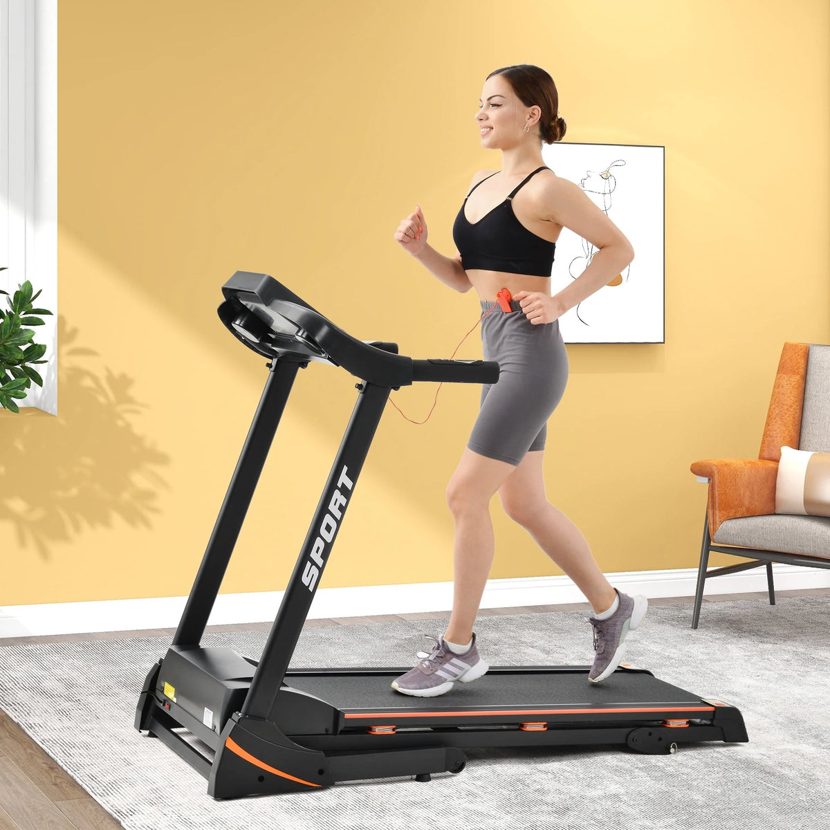 Folding 3.5HP Treadmill with Incline Z16677