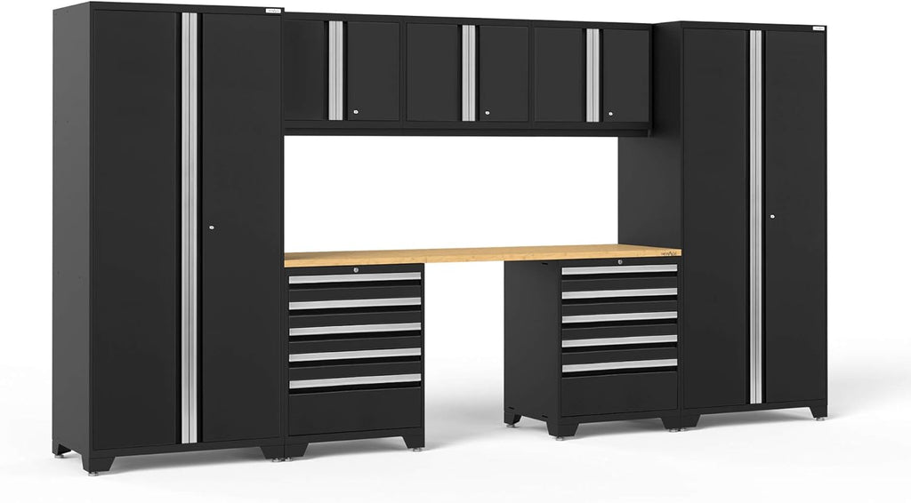 Red 8 Piece Garage Cabinets X4050