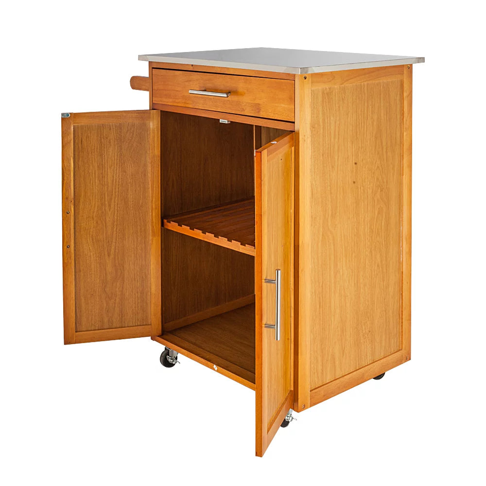 Rolling Kitchen Cart with Drop-Leaf Tabletop H5700