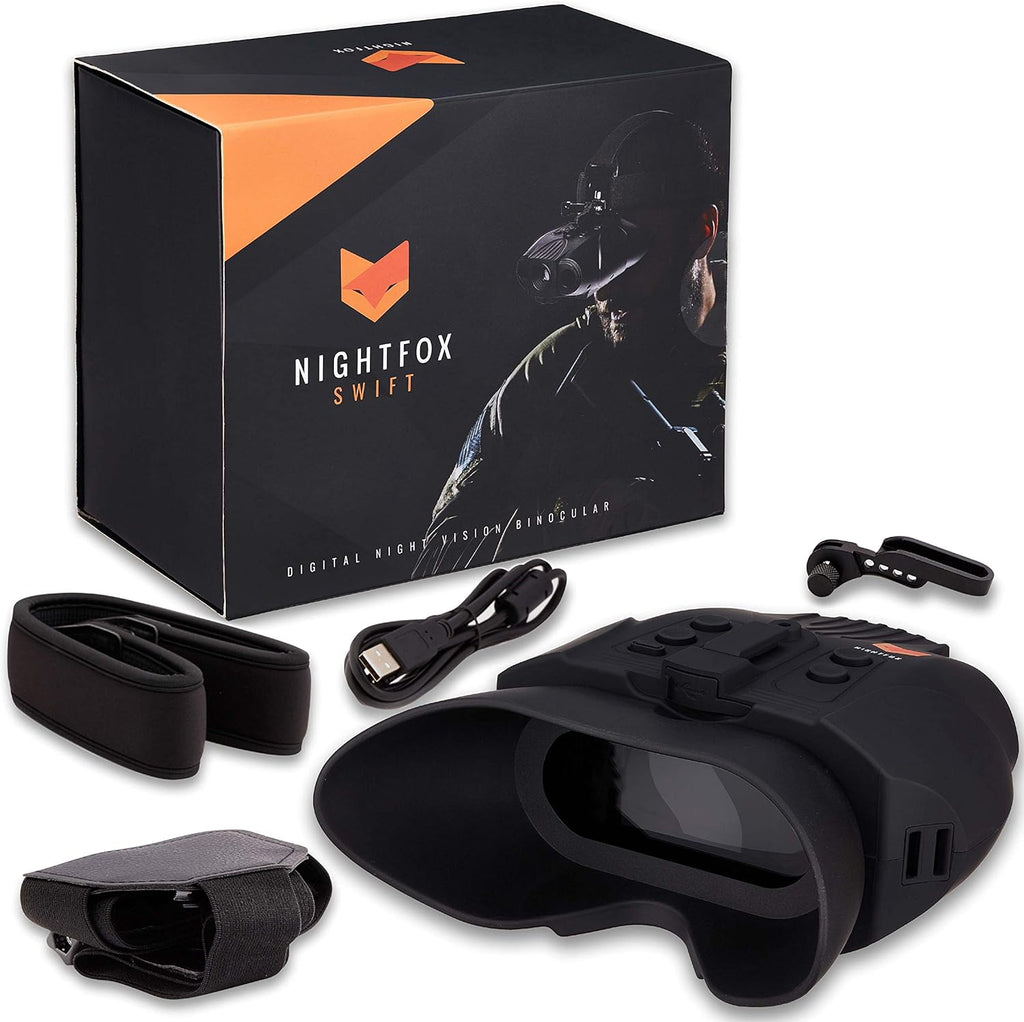 Night Vision Goggles Digital Infrared 1x Magnification 75yd Range Rechargeable Battery H443