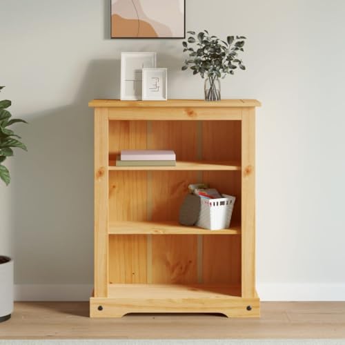 3-Tier Rustic Mexican Pinewood Bookcase N647
