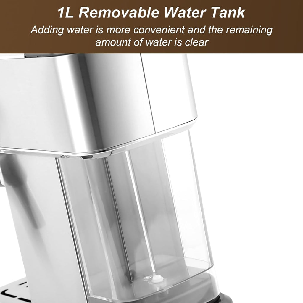 15 Bar Espresso Machine with Milk Frother Steamer A79274