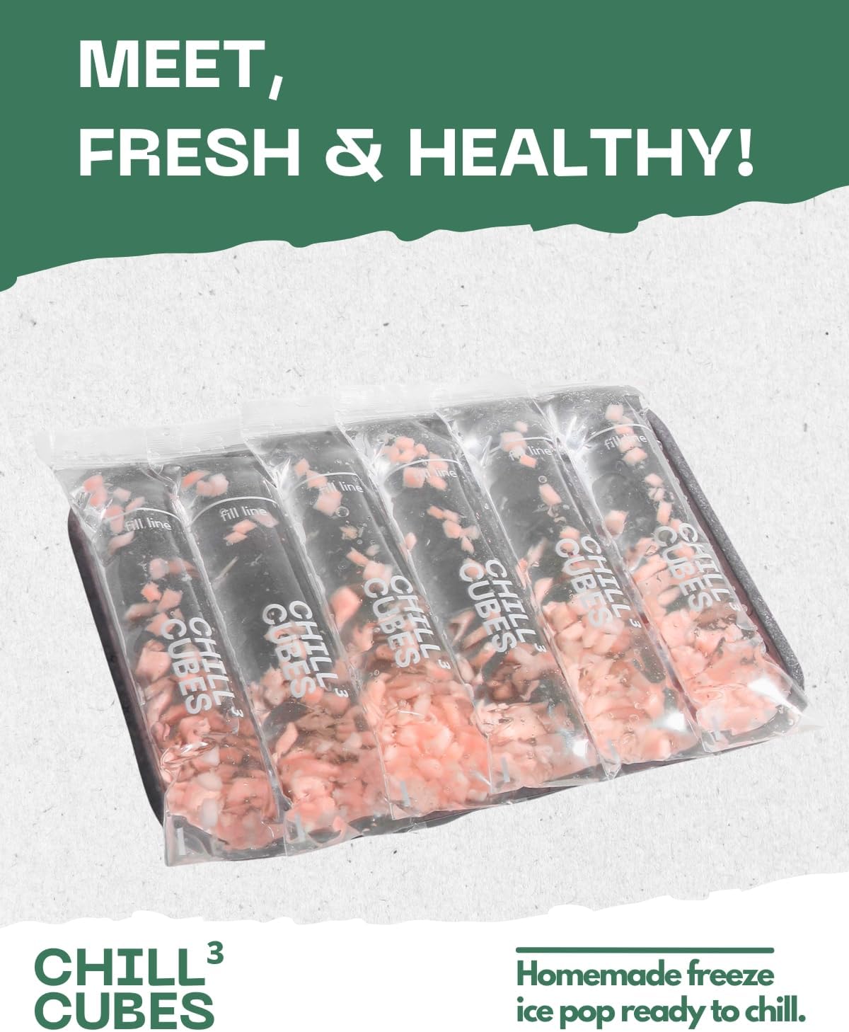 200 Disposable Popsicle Mold Bags with Zip Seal H735