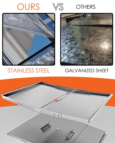 Adjustable Galvanized Steel Grease Tray for Gas Grill (24"-30") R9113