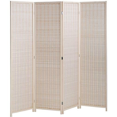 Natural Bamboo 6 Panel Room Divider P330442