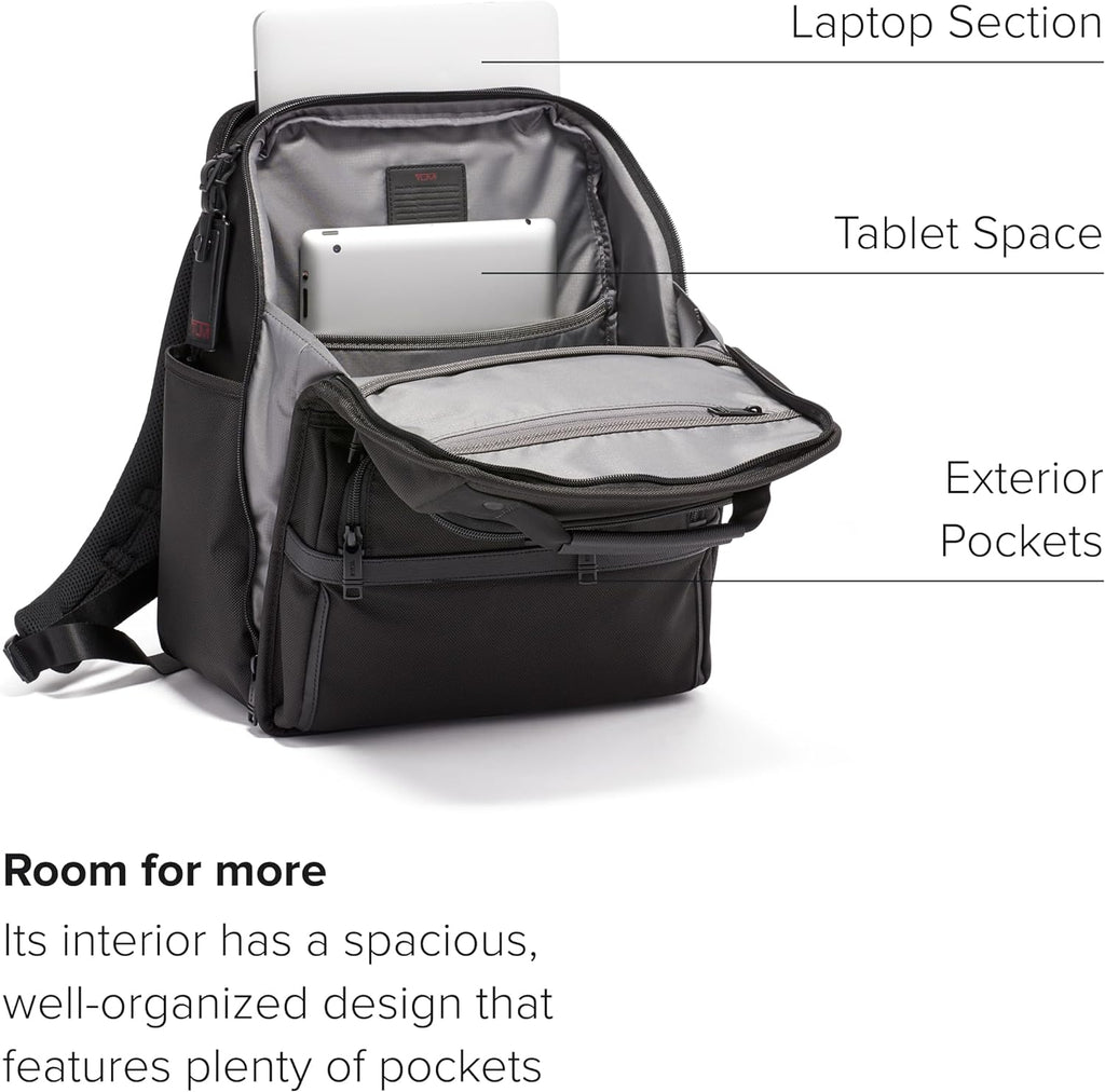 Black Ballistic Nylon Laptop Backpack T806149