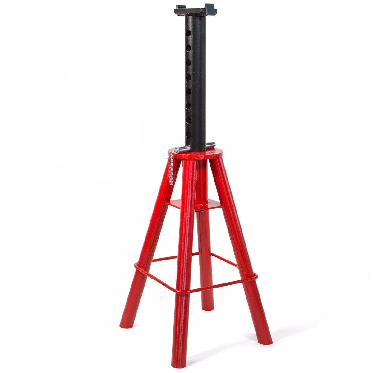 10-Ton Jack Stand Pin Type Stand (20,000 lb) Capacity 18-1/2" to 30" Adjustable Height Red E8227