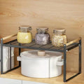 Carbon Steel Stackable Kitchen Cabinet Shelf Organizer F582874