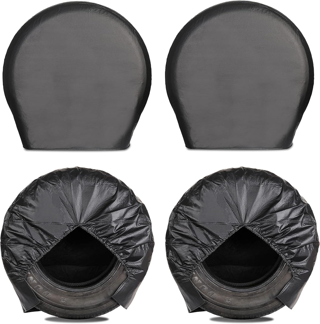 Tough Tire Covers for RV Wheel 4 Pack Black Y53837