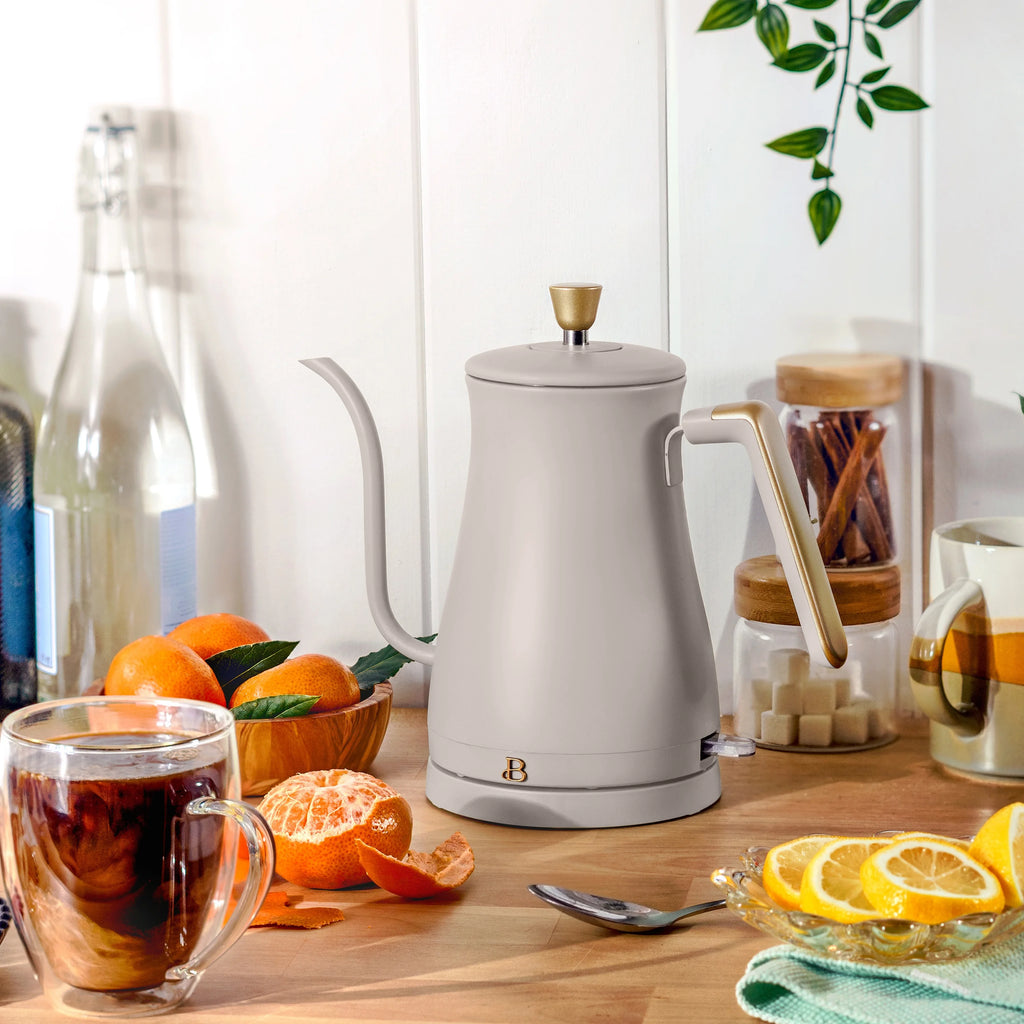 1-Liter Electric Gooseneck Kettle 1200 W Porcini Taupe U9873