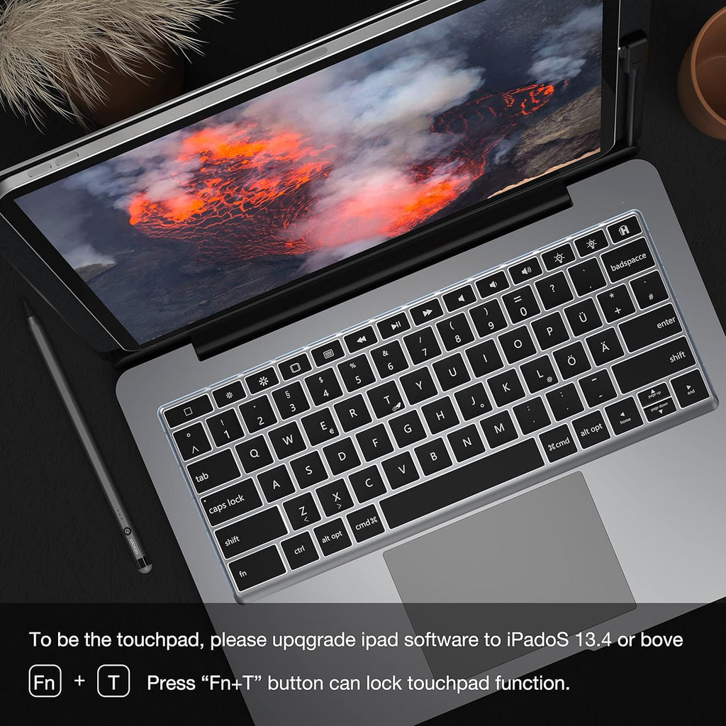 Magnetic Backlit Keyboard Case with Touchpad Q252