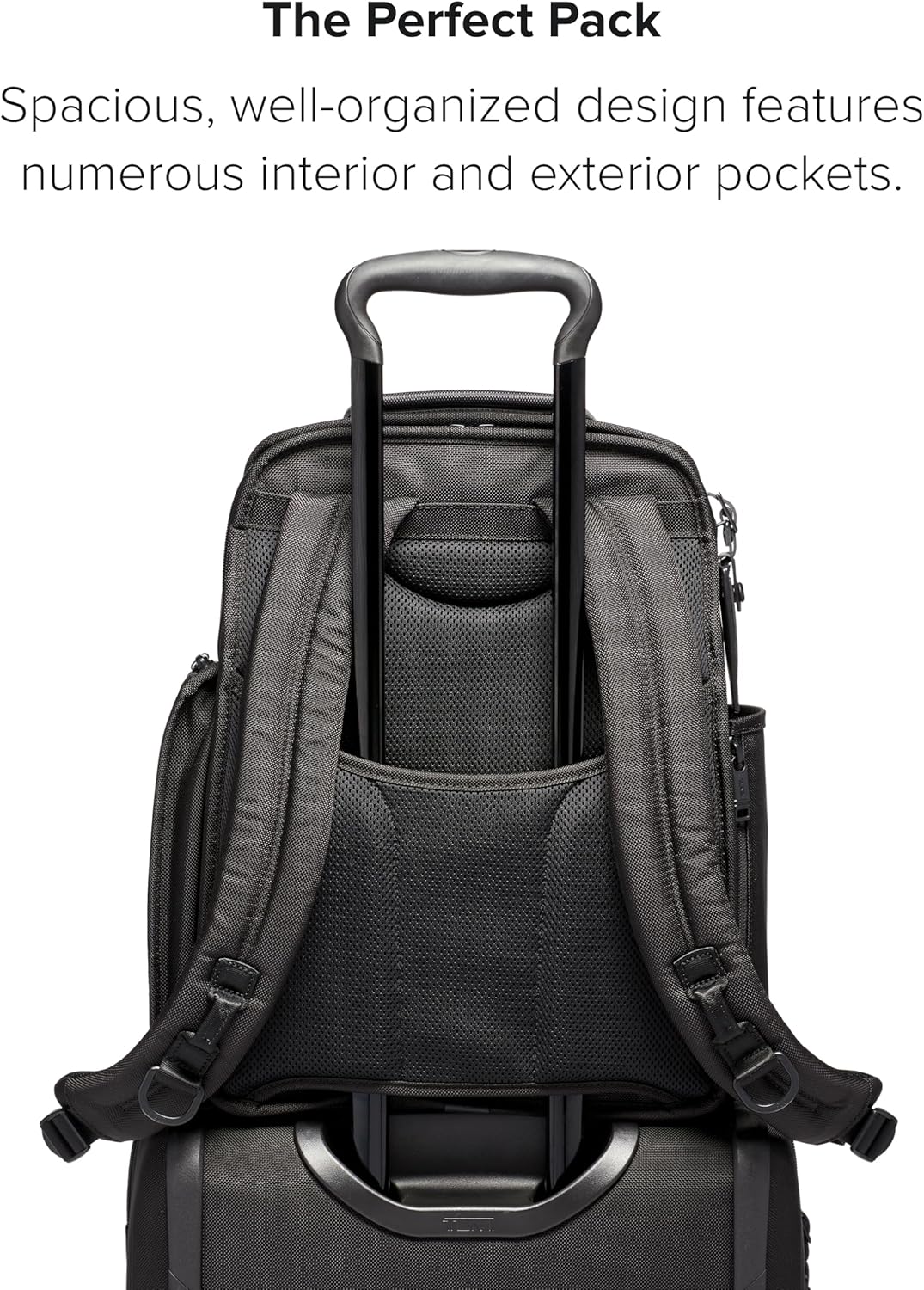 Black Ballistic Nylon Laptop Backpack T806149