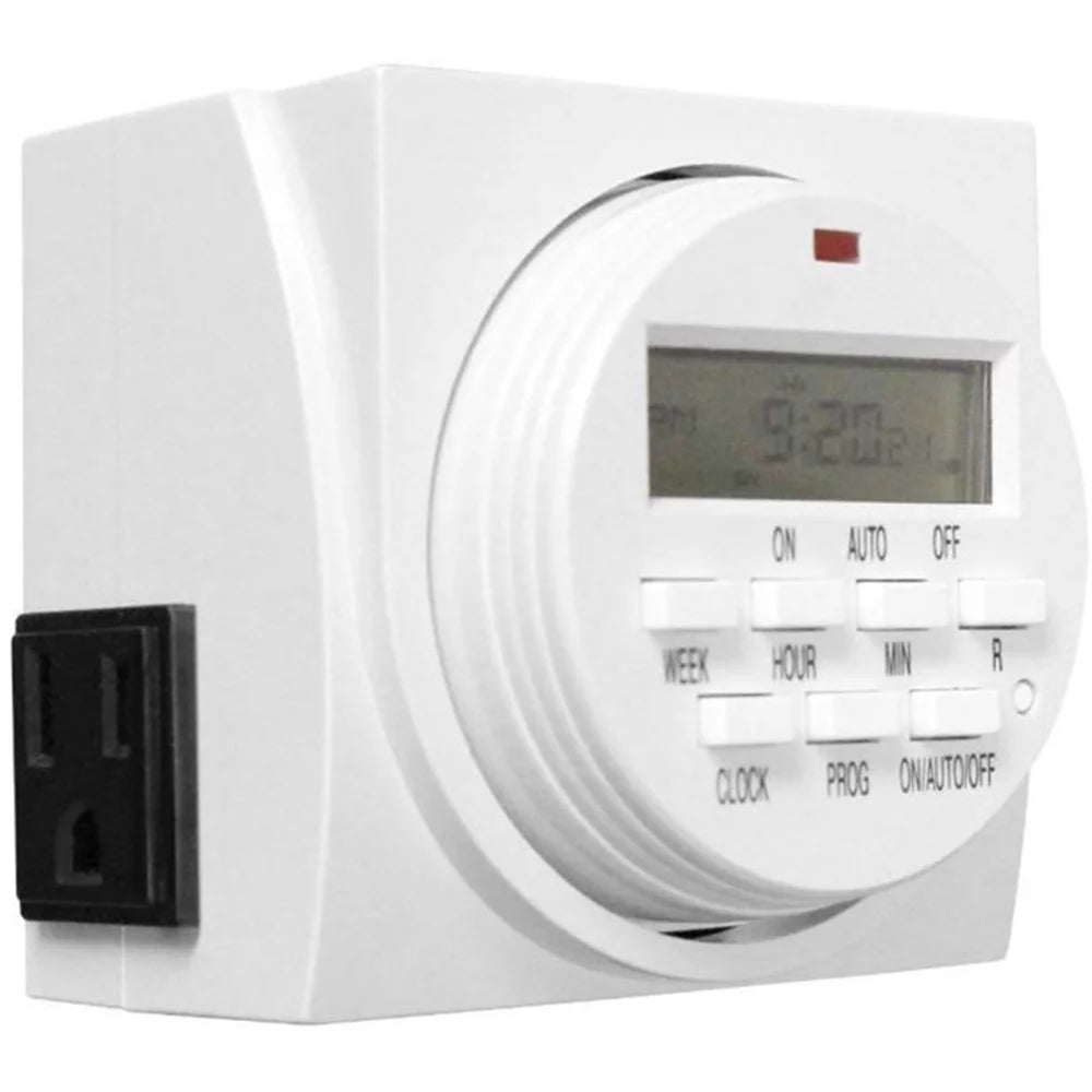 White 2 Pack Digital Programmable Electric Timer M781