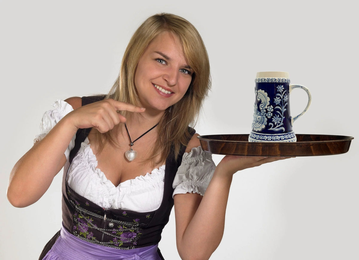 German Castle Engraved Ceramic Beer Stein 0.6 Liter X639
