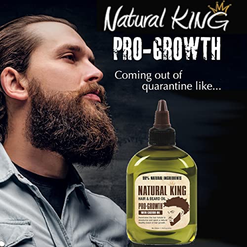 Natural King Pro-growth Castor Hair & Beard Oil 2.5 oz. E40937