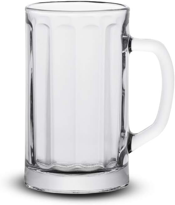 17 Ounce Clear Beer Mugs, Set of 6 V610