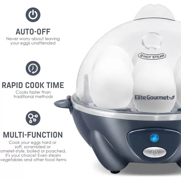 Electric 7 Egg Capacity Cooker with Auto Shut-Off N1354