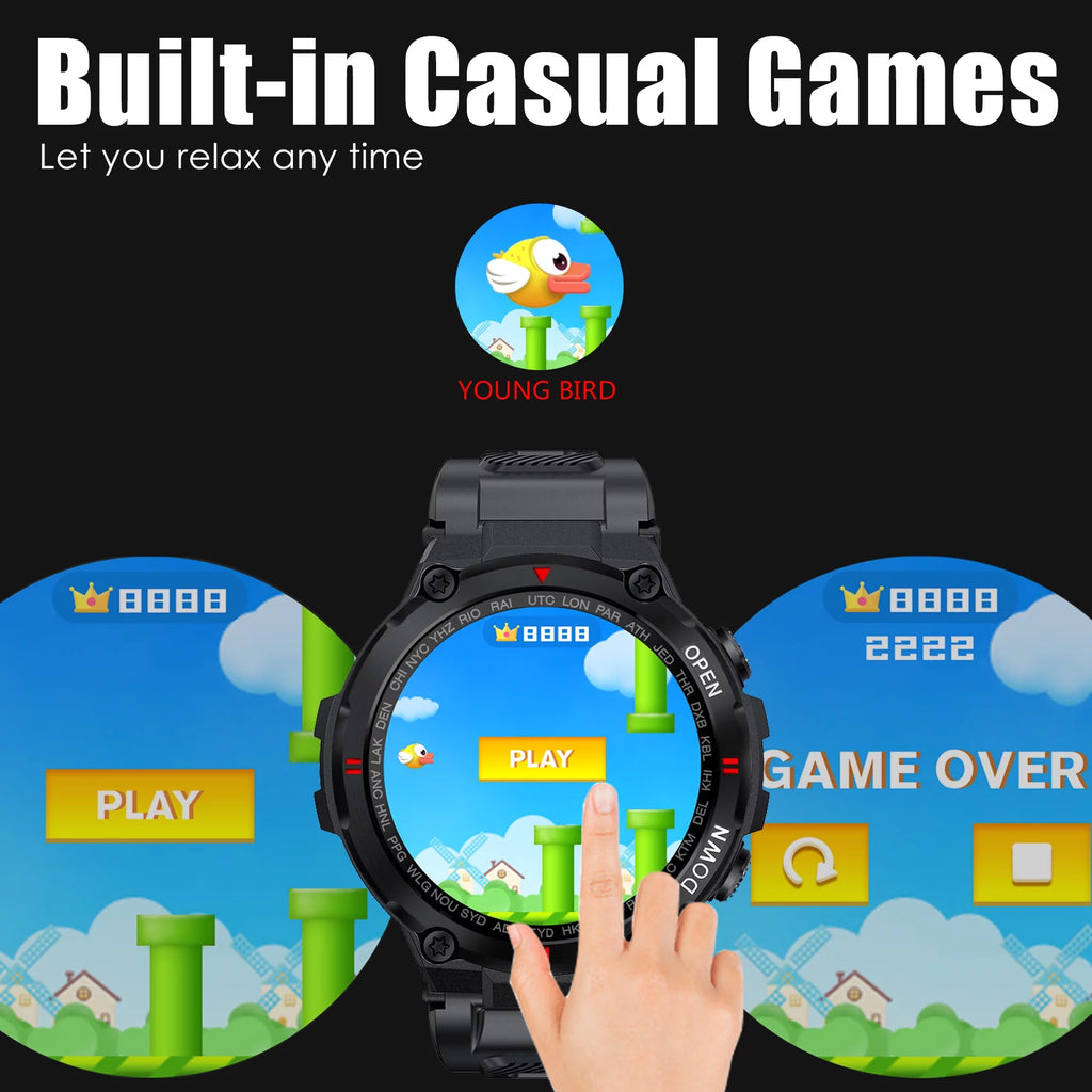 1.3'' HD Touch Screen Tactical Smartwatch V31297