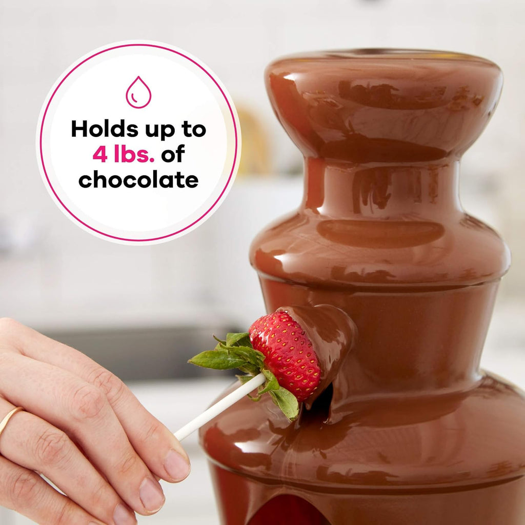 Chocolate Fountain, 3-Tier, 16-Inches Tall, 4-lb Capacity M35461
