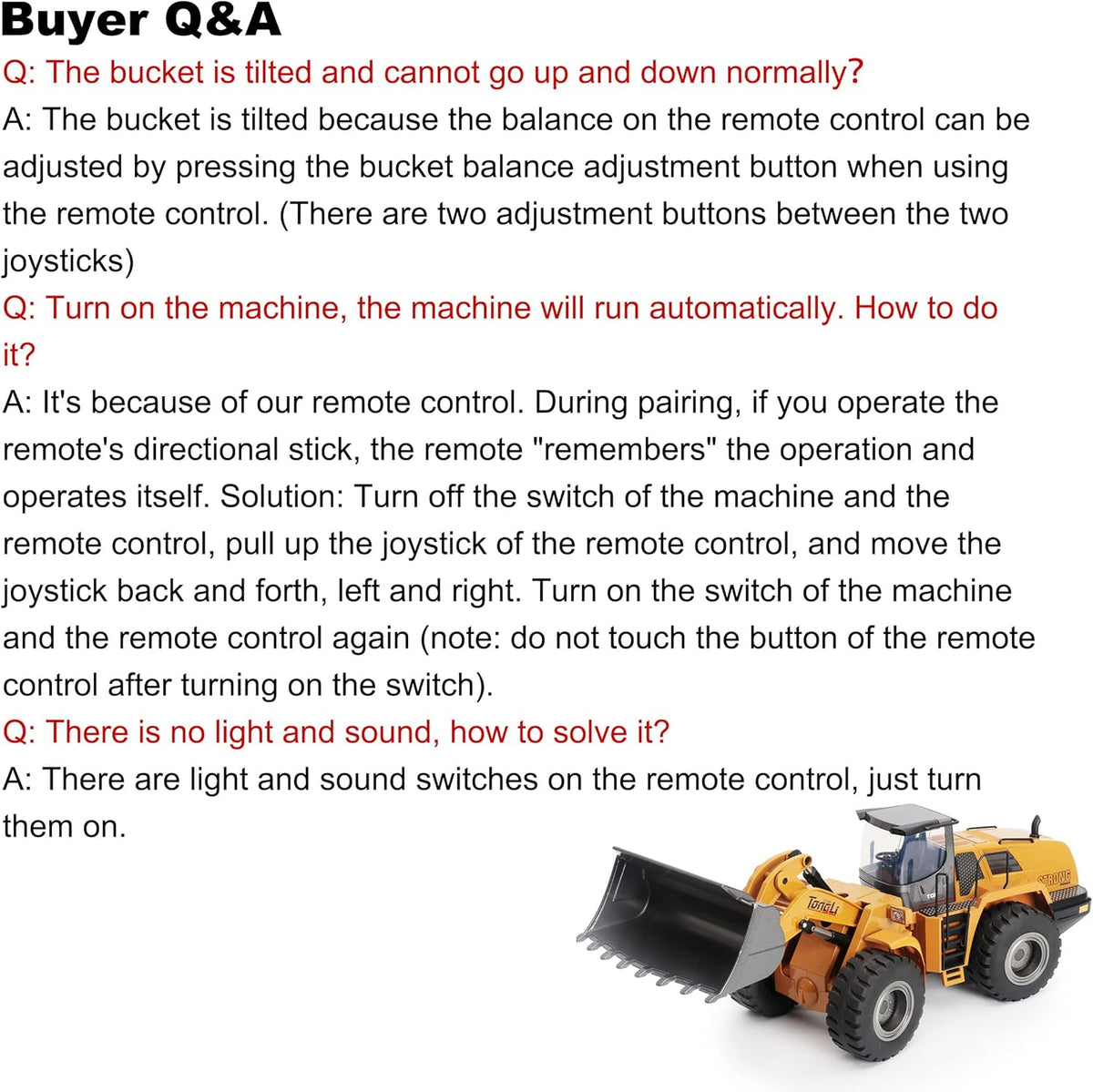 Remote Control Construction Vehicles J61257