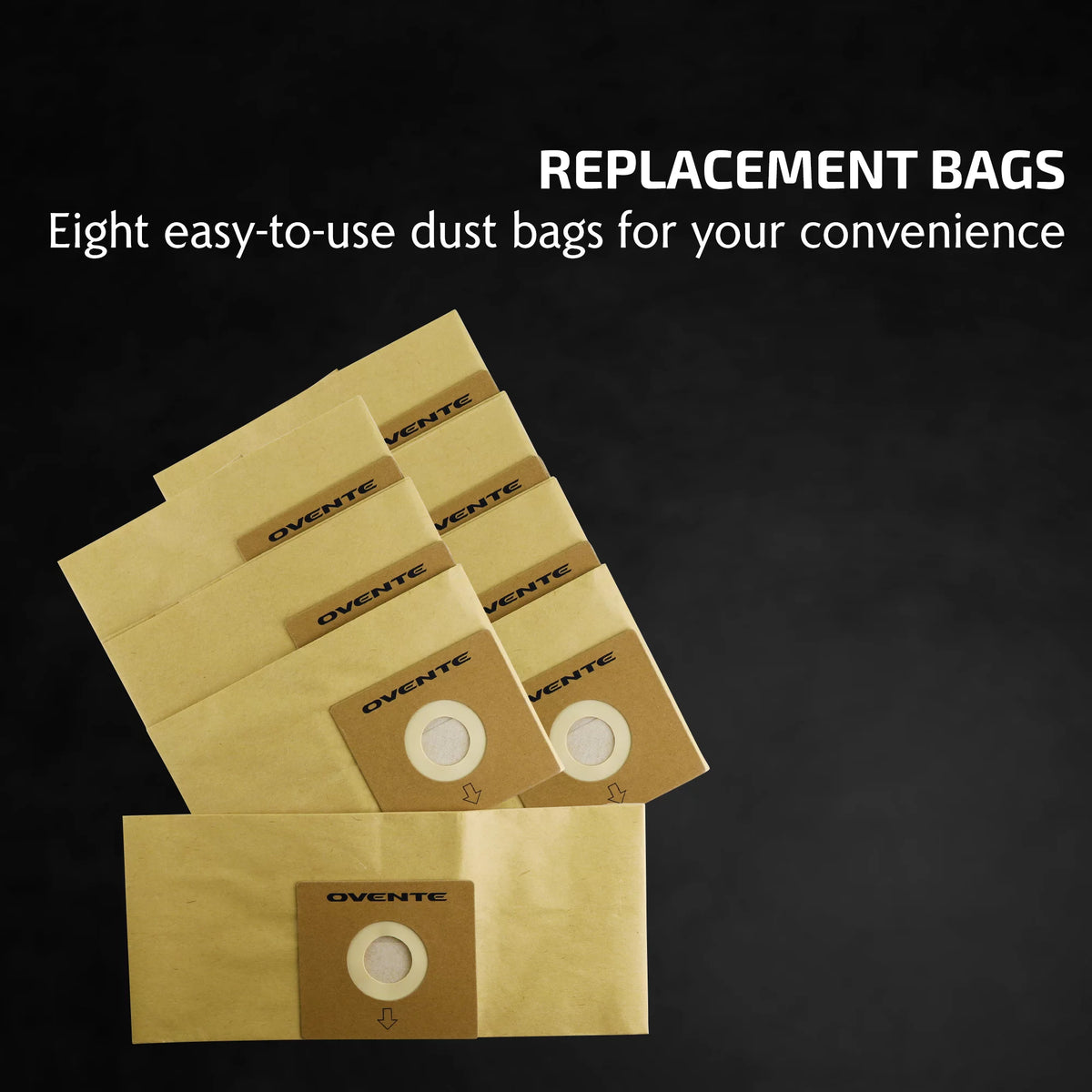 8-Pack Disposable Dust Bag Replacement for Canister Vacuum Cleaner X569