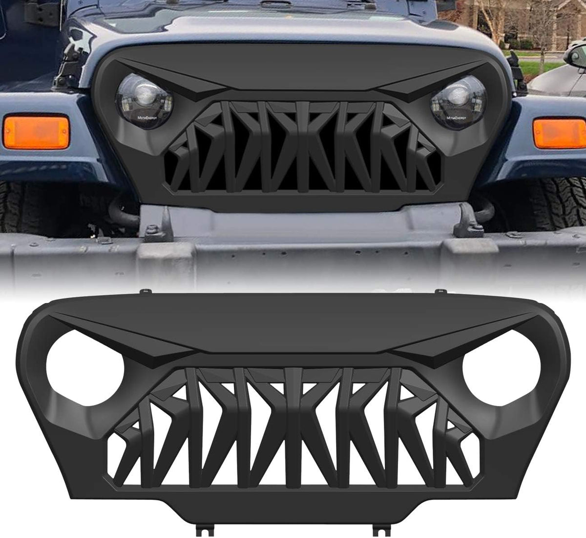 Front Matte Black ABS Grill Cover Q967477