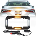 Amber and White 13.5 inch 24 LED Emergency Strobe Lights Pack of 2 A393