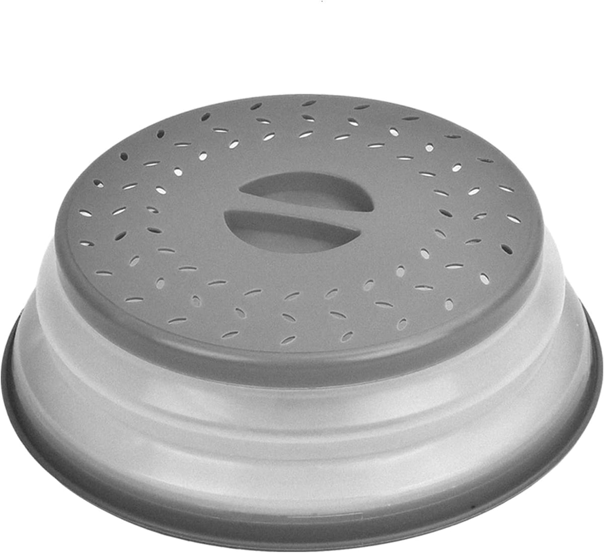 Gray 10.5 inch Vented Collapsible Microwave Plate Cover C21417