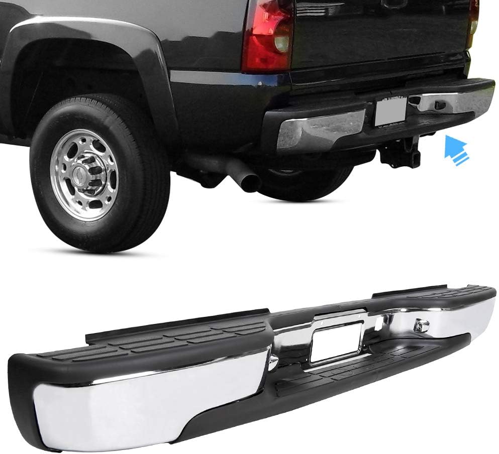 Chrome Steel Rear Step Bumper for Chevy Silverado GMC Sierra 2500 HD 3500 Truck Q931
