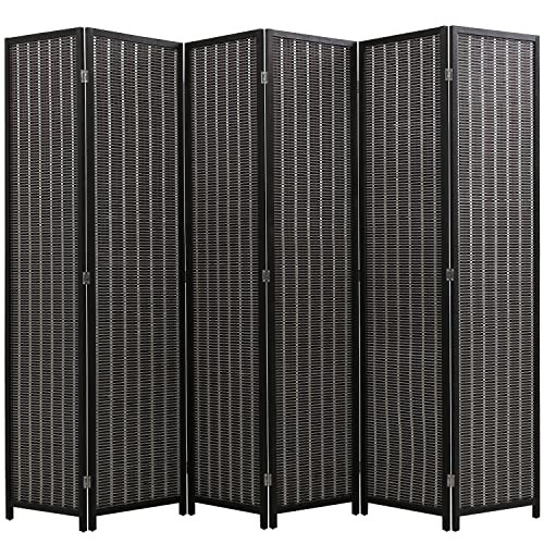 Natural Bamboo 6 Panel Room Divider P330442