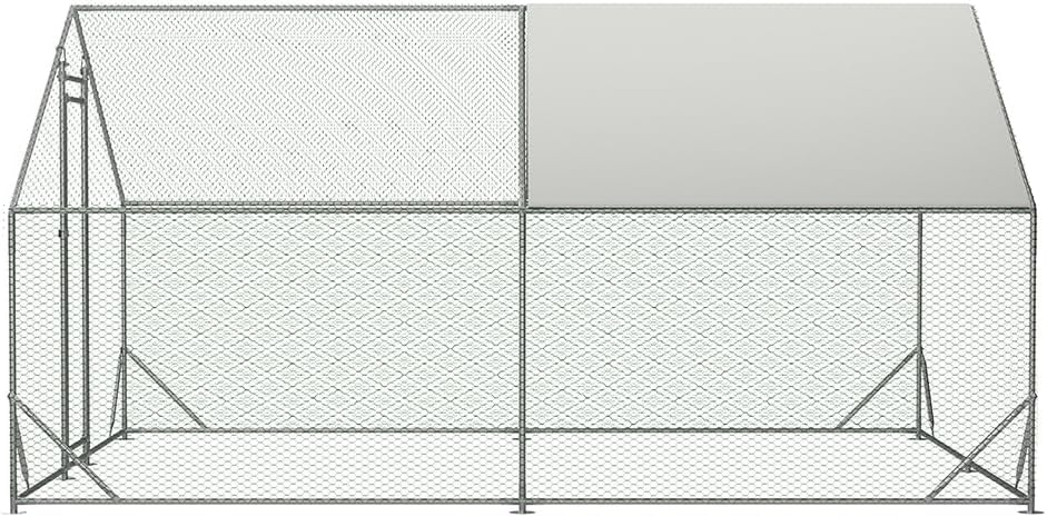 Large Metal Chicken Coop with Waterproof Cover (10' L x 13 W x 6.56' H) G704