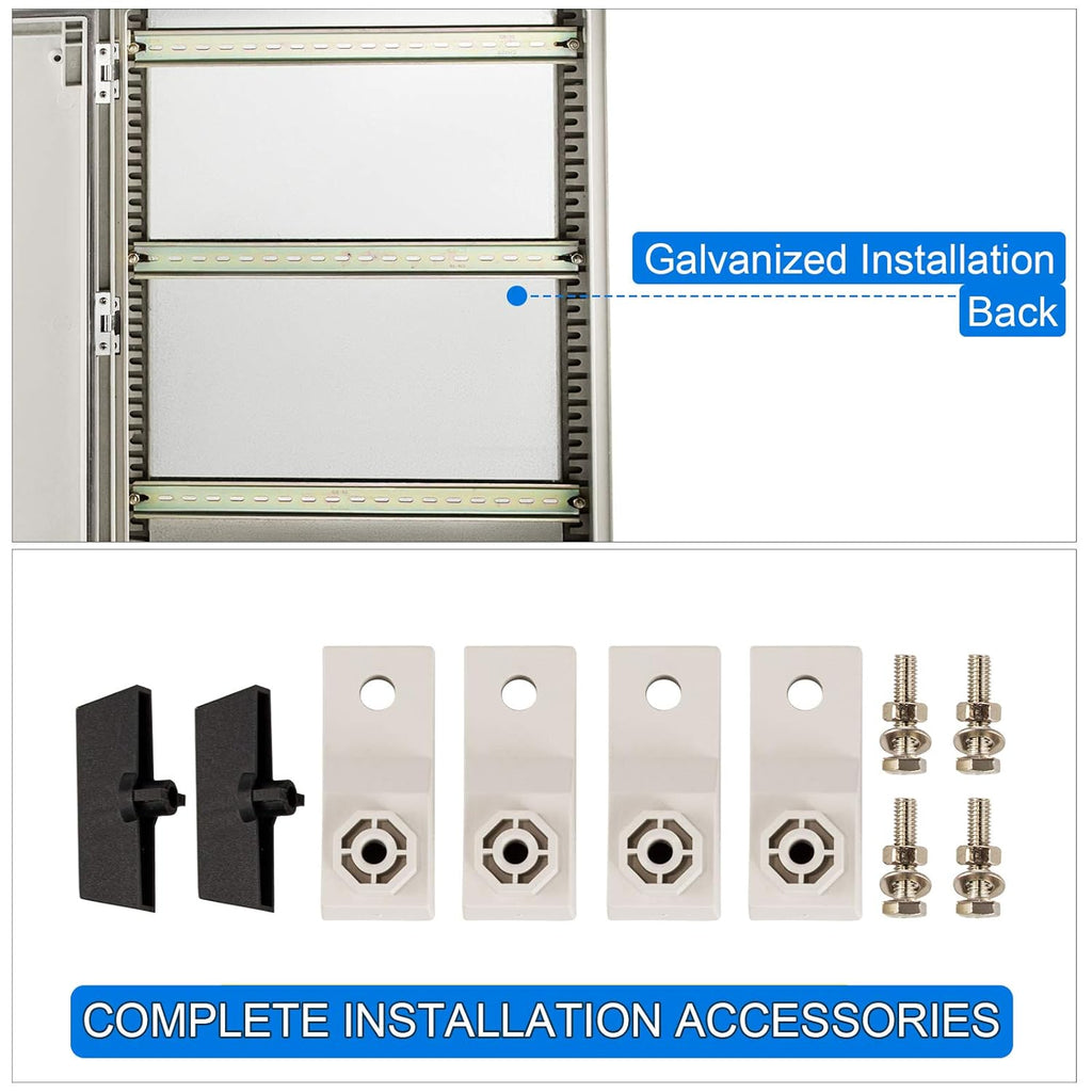 24 x 16 x 9'' NEMA 4X Fiberglass Electrical Enclosure U302275